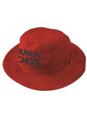 Hunua School Yr 1-6 Wide Brim Hat Red